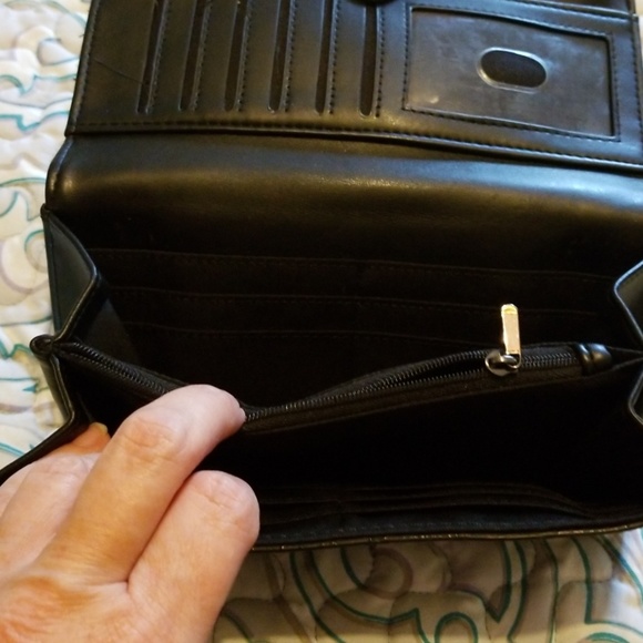 Black wallet faux leather - Picture 3 of 3